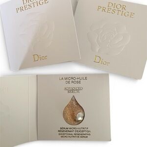 3X DIOR  PRESTIGE LA MICRO HUILE DE ROSE ADVANCED SERUM  Travel Sample 1 ML